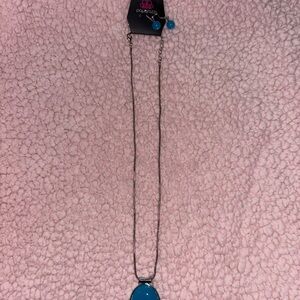 Paparazzi Turquoise Pendant Necklace Set